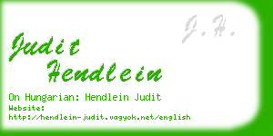 judit hendlein business card